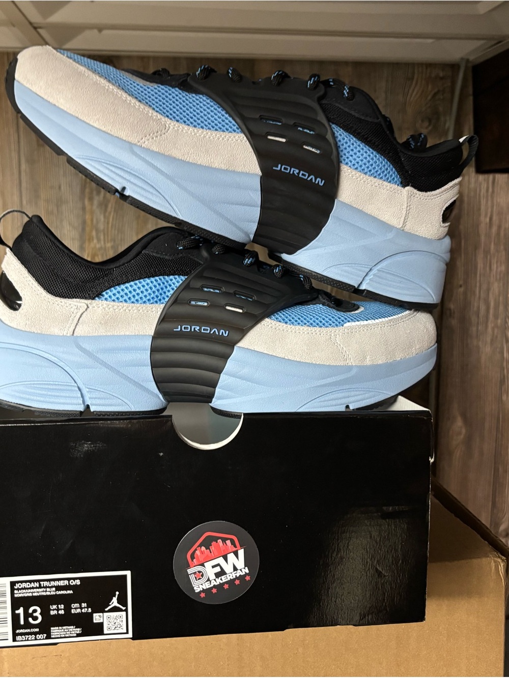 Jordan Men’s Sneakers — Light Blue White Black